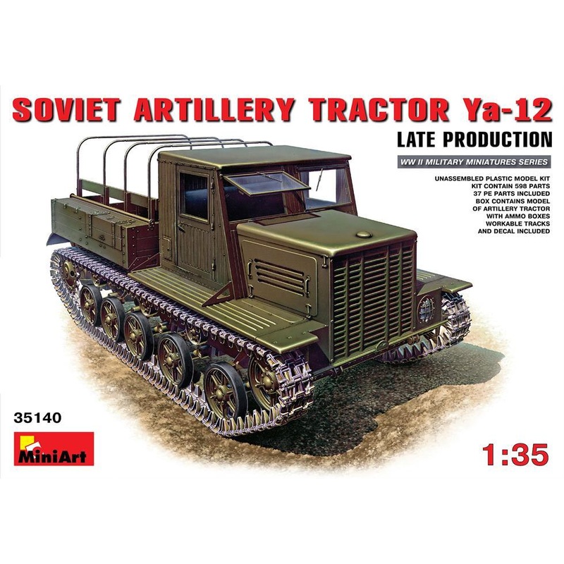 Miniart 1:35 Ya-12 Late Prod Soviet Artillery Tractor