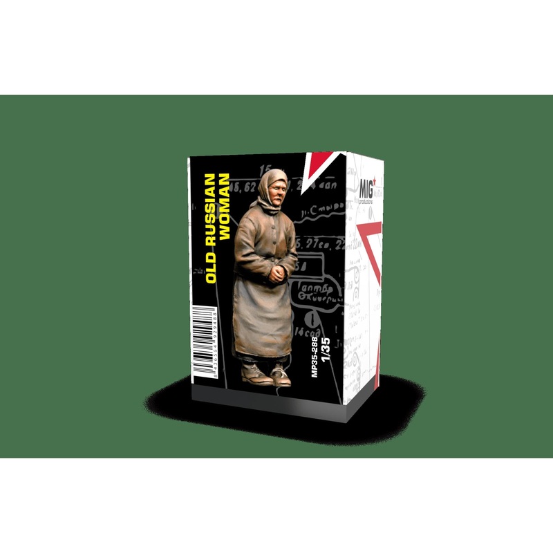 OLD RUSSIAN WOMAN 1/35 scale resin model kit