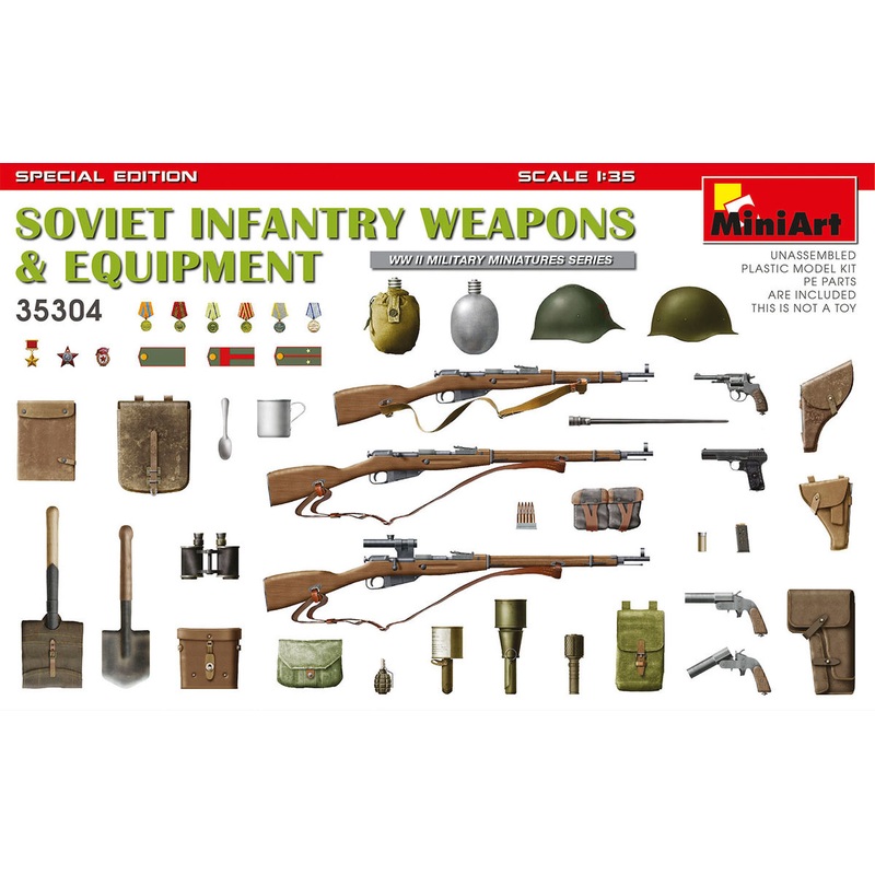 Miniart1/35 WW2 Soviet Weapons and Equipment (Infantry)