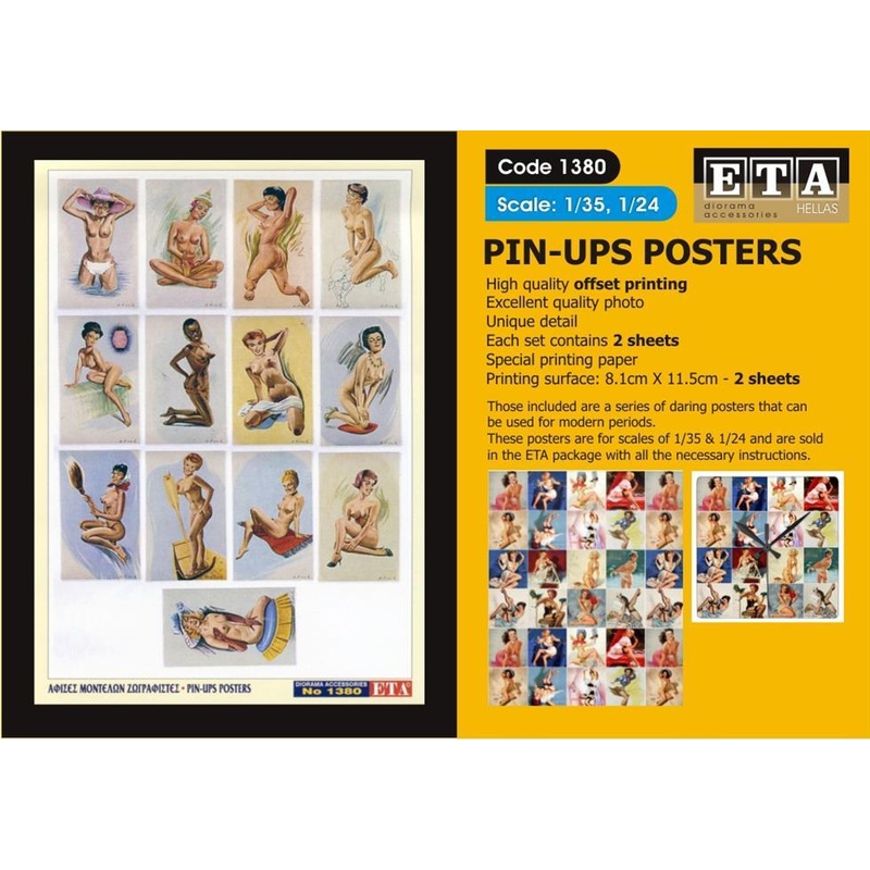 PIN-UPS POSTERS Suit scales 1/35, 1/24