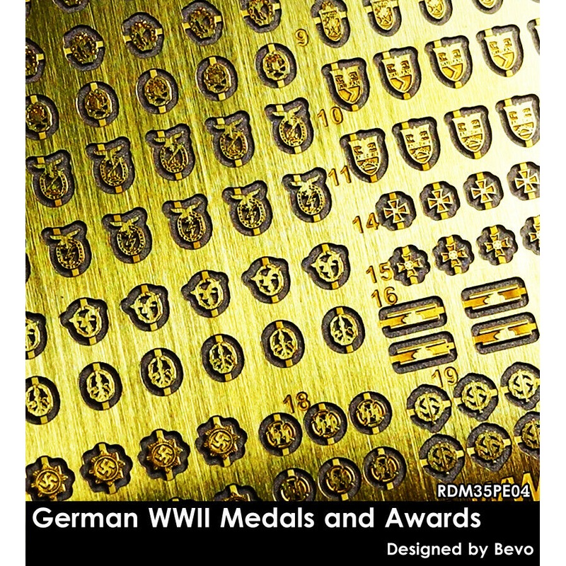 RADO WW2 German WWII Medals and Awards 1/35 Scale
