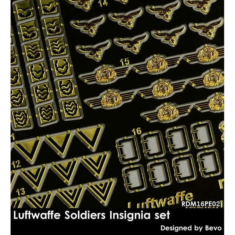 RADO WW2 Luftwaffe Insignia set 1/16 Scale