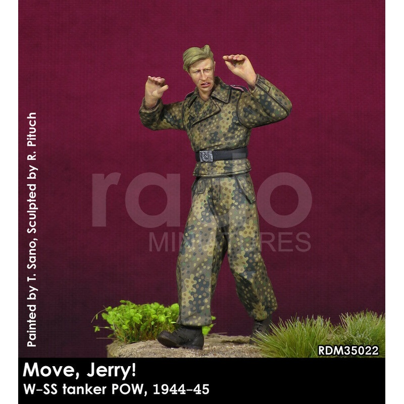 RADO WW2 Move, Jerry! W-SS tanker POW, 1944-45 1/35 Scale resin model