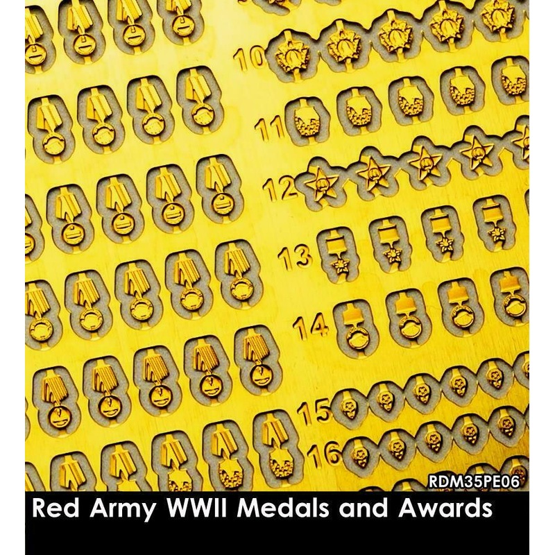 RADO WW2 Red Army WWII Medals and Awards model kit 1/35 scale