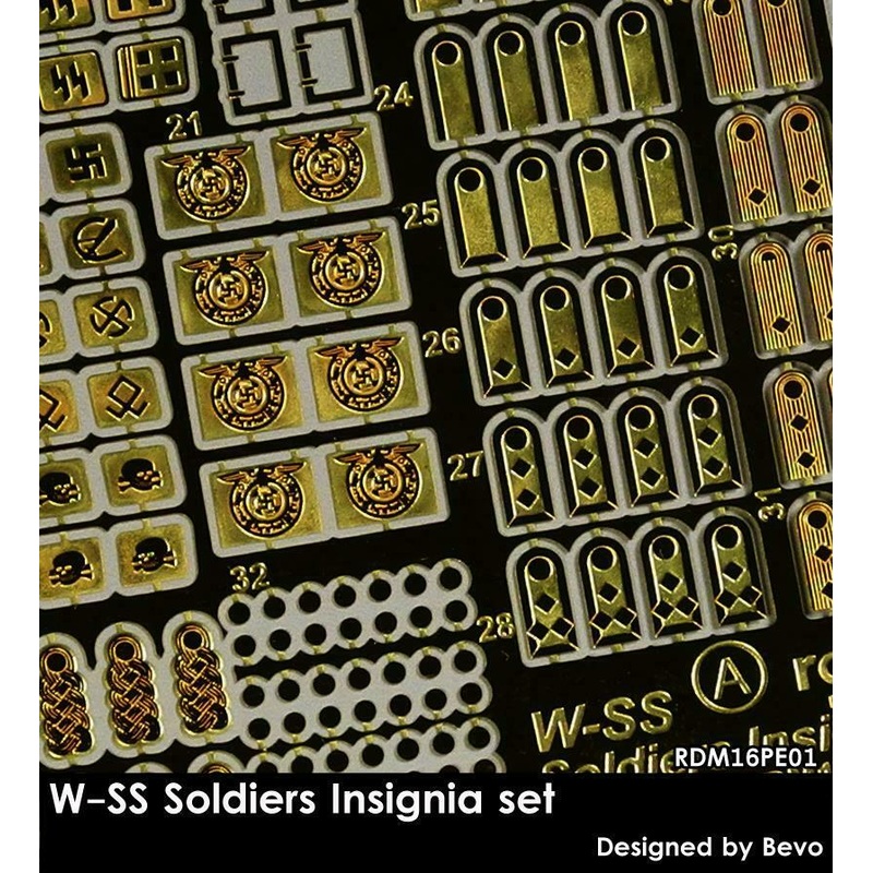 RADO WW2 W-SS Insignia set 1/16 Scale