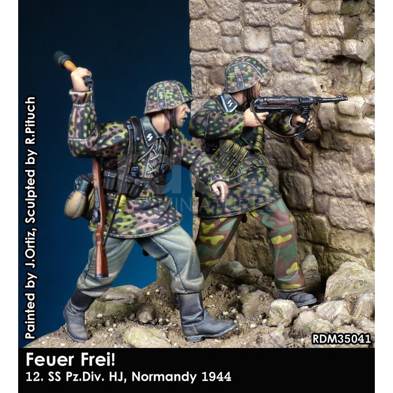 RADO WW2 Feuer frei! 12. SS Pz.Div. HJ, Normandy 1944,1/35 Scale resin model