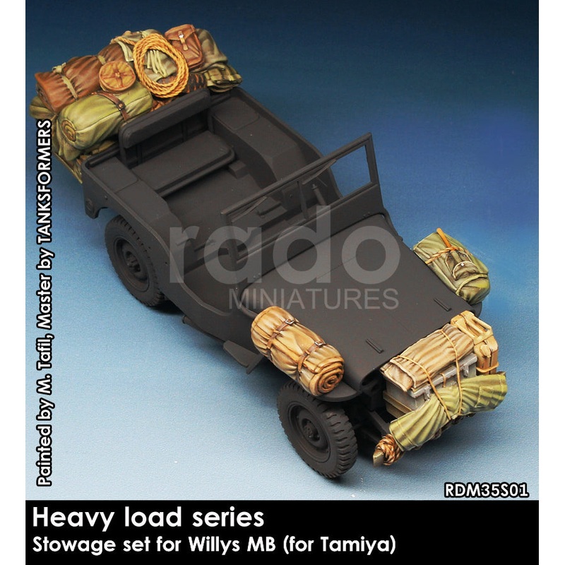 RADO WW2 Stowage for Willys MB (Tamiya) 1/35 Scale resin model