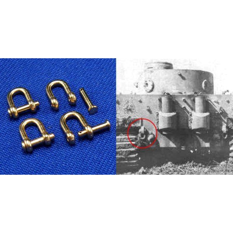 Shackles (4 pcs) Used in different military vehicles,especially in Tiger & King Tiger