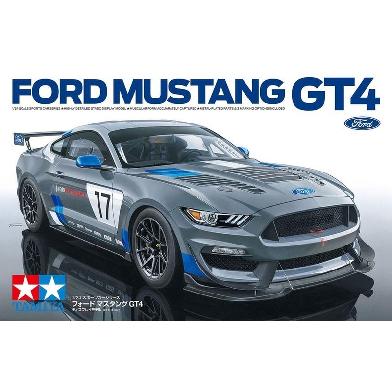 Tamiya 1/24th scale plastic kit of a Ford Mustang GT4