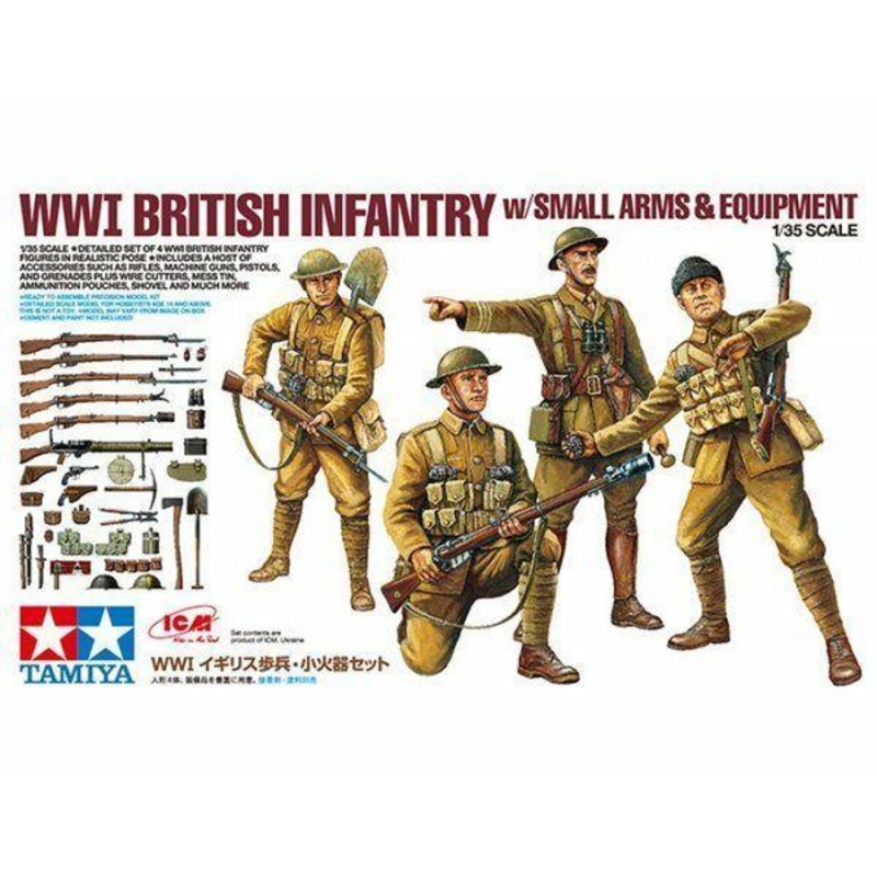 Tamiya 1/35 scale 1/35 WWI British Infantry & Equipment [ICM]