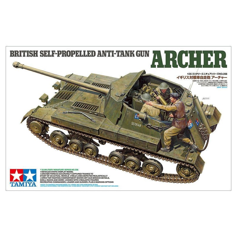 Tamiya 1/35 scale Archer British Self Propelled Anti Tank Gun