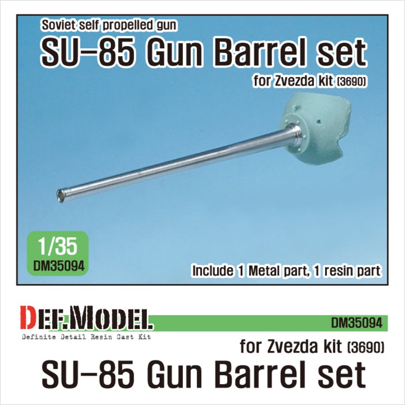 Soviet SU-85 Tank destroyer Barrel / mantlet set ( for 1/35 Zvezda kit)