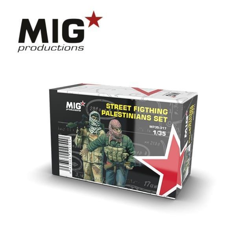 STREET FIGTHING PALESTINIANS SET 1/35 scale resin model kit
