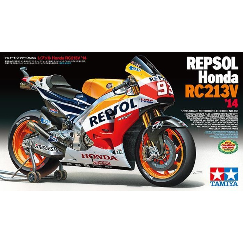 TAMIYA 1/12 BIKES 1/12 REPSOL HONDA RC213V’14 motorbike model kit