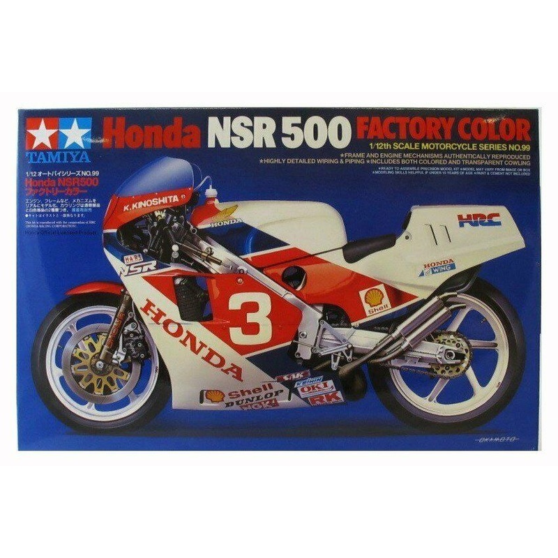 TAMIYA 1/12 BIKES HONDA NSR 500 motorbike model kit