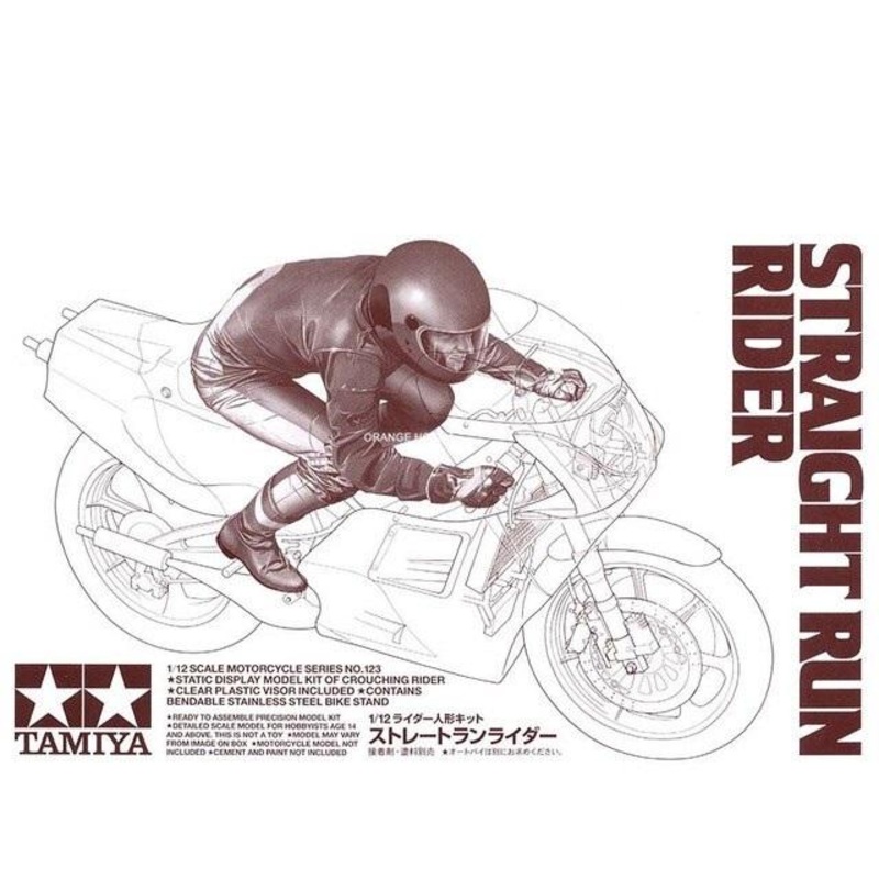 TAMIYA 1/12 BIKES Motorbike STRAIGHT RUN RIDER model kit