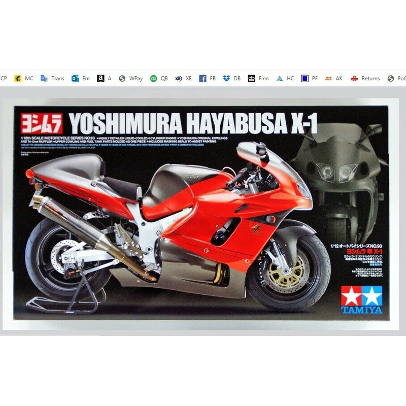 TAMIYA 1/12 BIKES YOSHIMURA HAYABUSA X-1 motorbike model kit