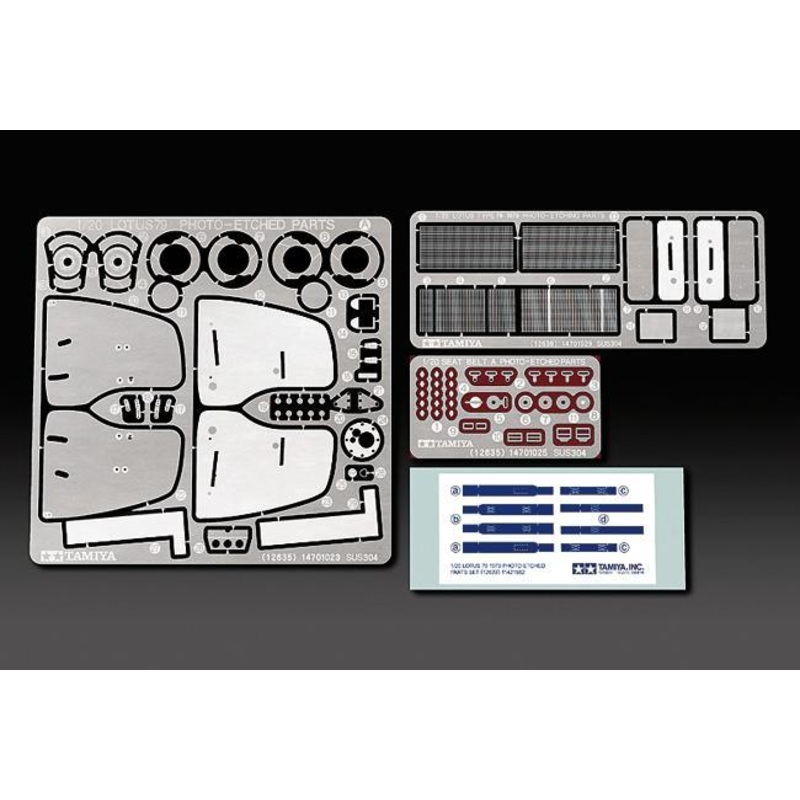 TAMIYA 1/20 CARS LOTUS 79 1979 PE PARTS