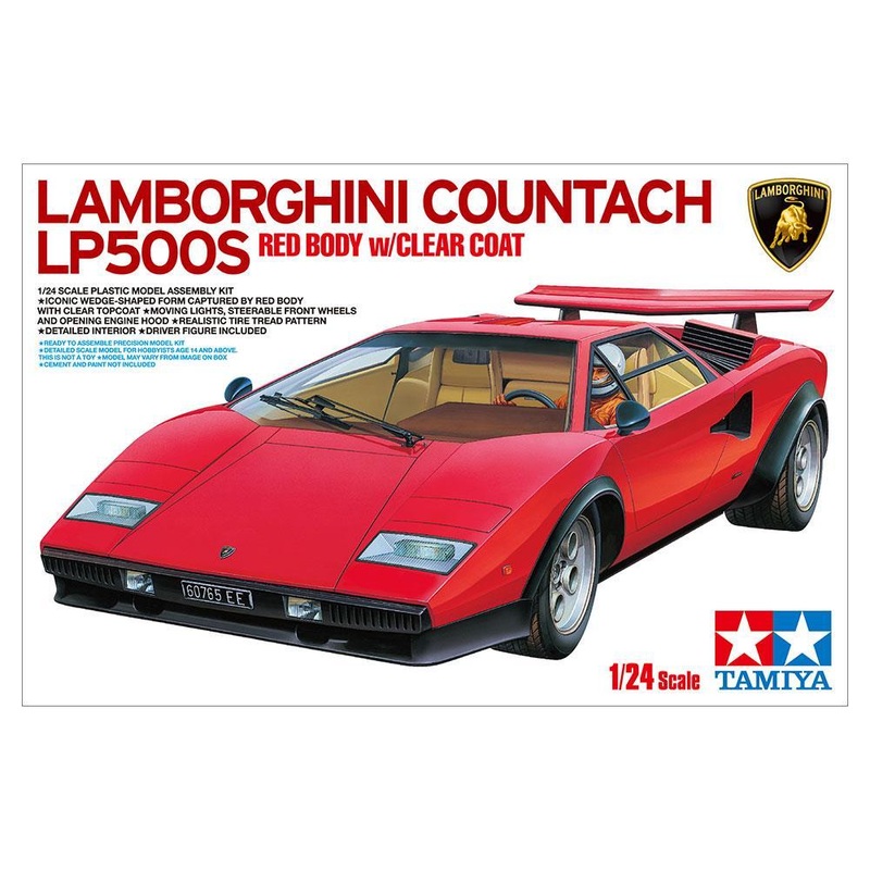 Tamiya 1/24 scale COUNTACH LP500S RED