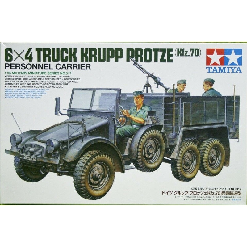 Tamiya 1/35 scale 6×4 Krupp Protze Personnel Carrier