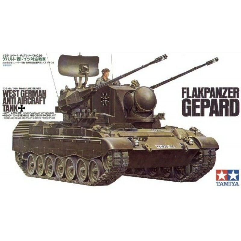 Tamiya 1/35 scale Flakpanzer Gepard Tank – model kit