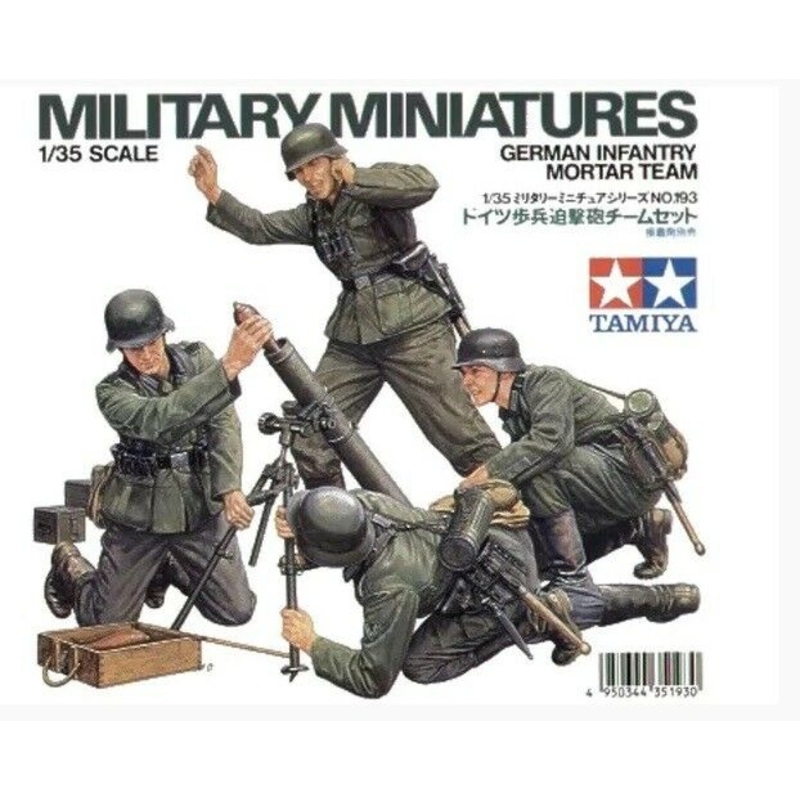 Tamiya 1/35 scale German Infantry Mortar Team