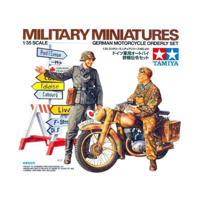Tamiya 1/35 scale WW2 German Motorcycle Orderly Set