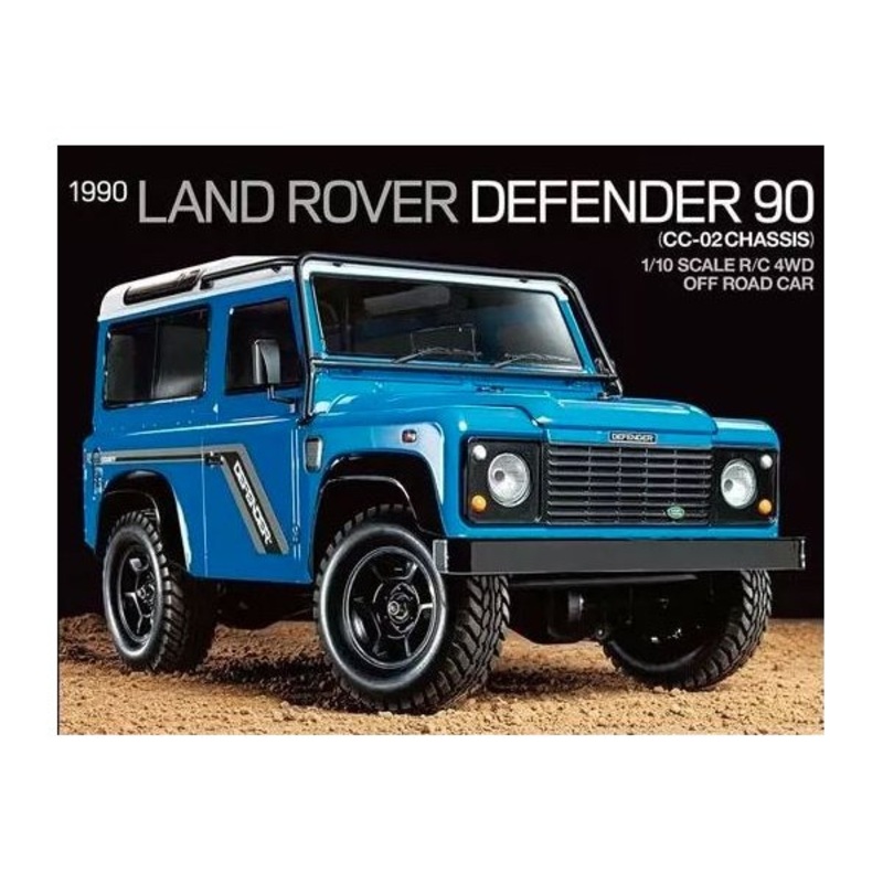 Tamiya 1/10 R/C 1990 Land Rover Defender 90 (CC-02)
