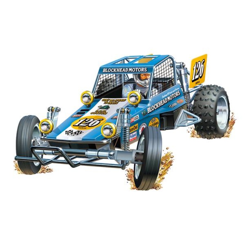 Tamiya 1/10 R/C Wild One Off-Roader Blockhead Motors Livery