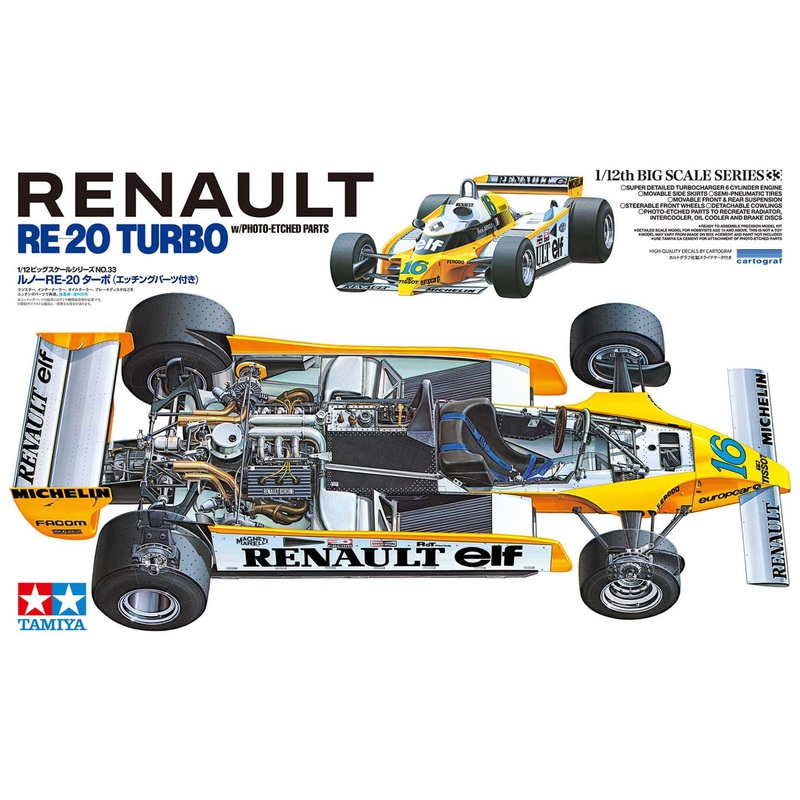 Tamiya 1/12 Renault RE-20 w/PE Parts