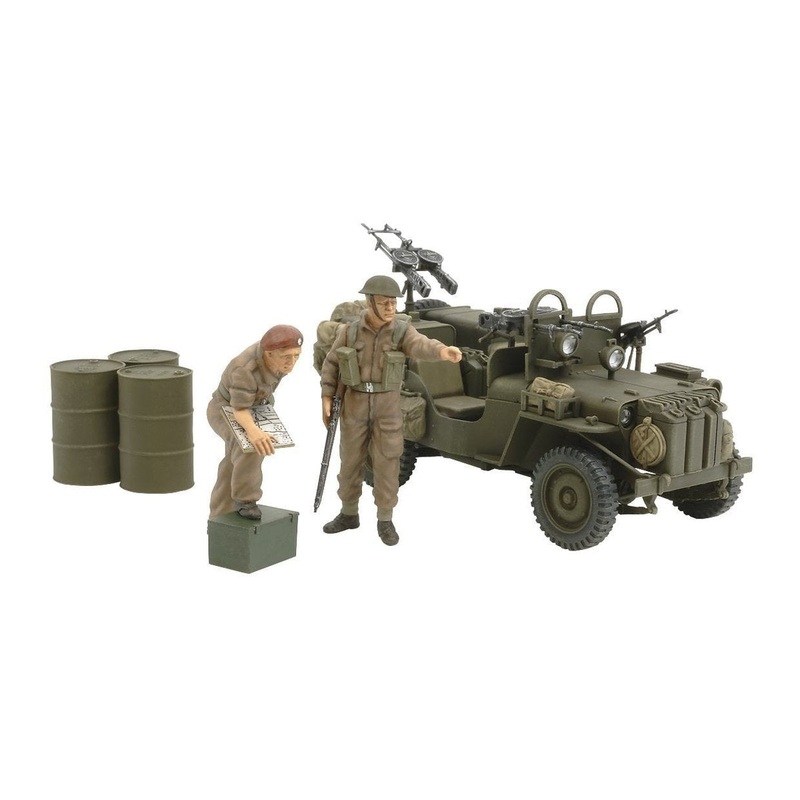 Tamiya 1/35 British SAS Commando Vehicle 1944 (w/2 Figures)