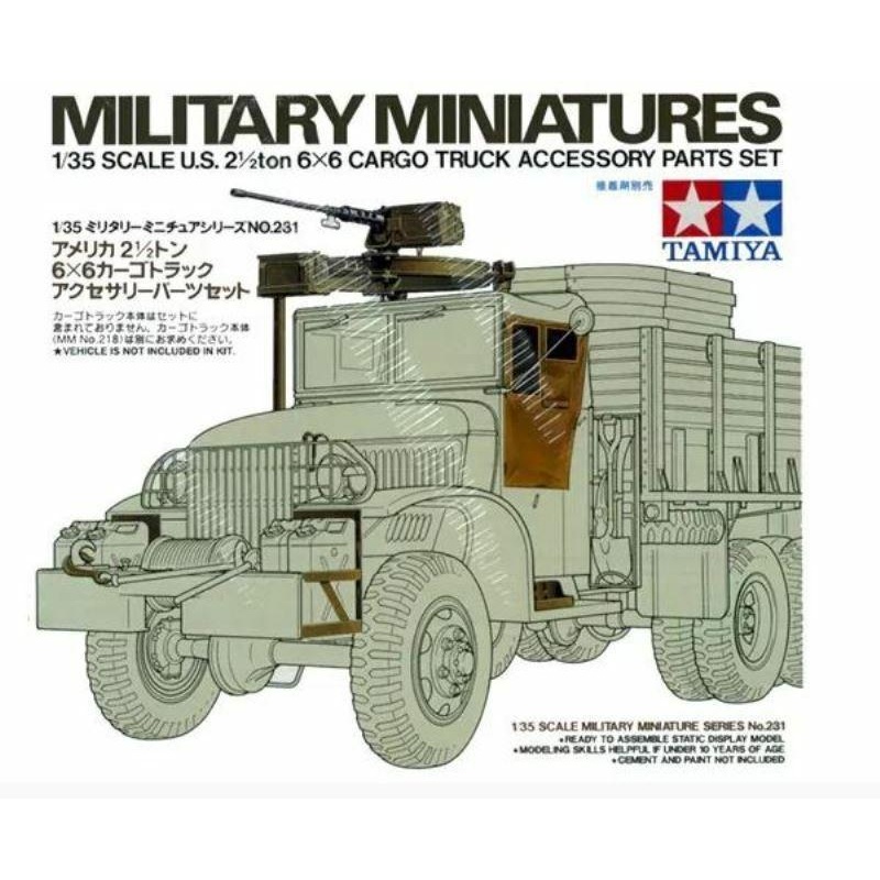 Tamiya 1/35 scale U. S. 2.5ton 6×6 Accessory Set
