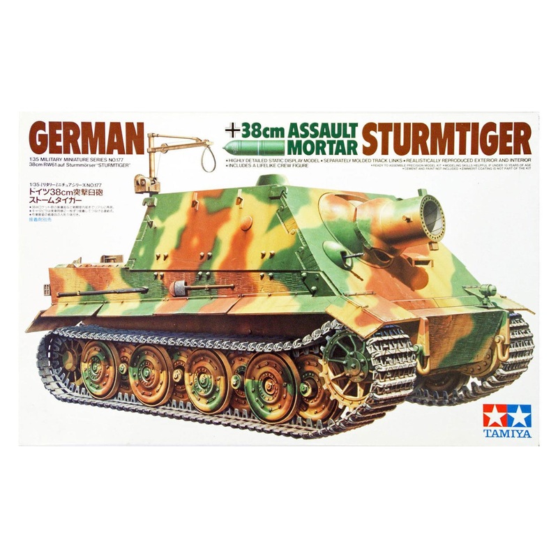 Tamiya 1/35 scale WW2 German 38cm Sturmtiger tank model kit