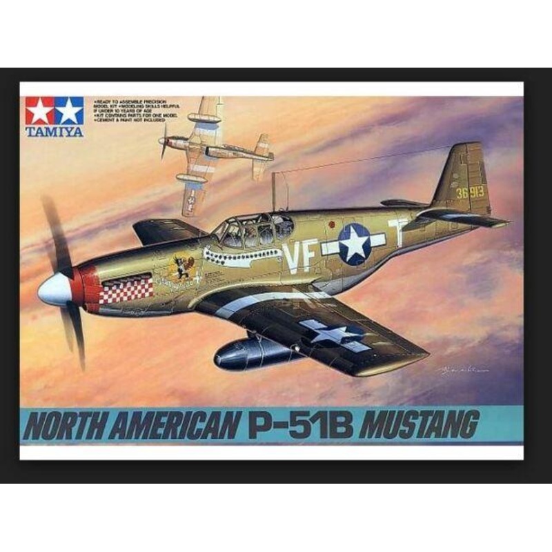 TAMIYA 1/48 AIRCRAFT NORTH AMERICAN P-51B MUSTANG