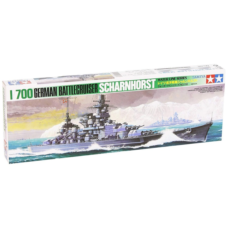 TAMIYA 1/700 SHIPS SCHARNHORST (WW2 GERMAN) battleship model kit
