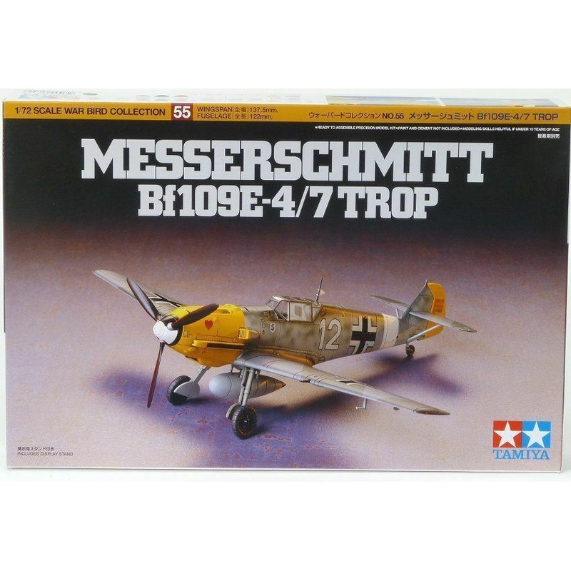 TAMIYA 1/72 AIRCRAFT BF109E-4/7TROP