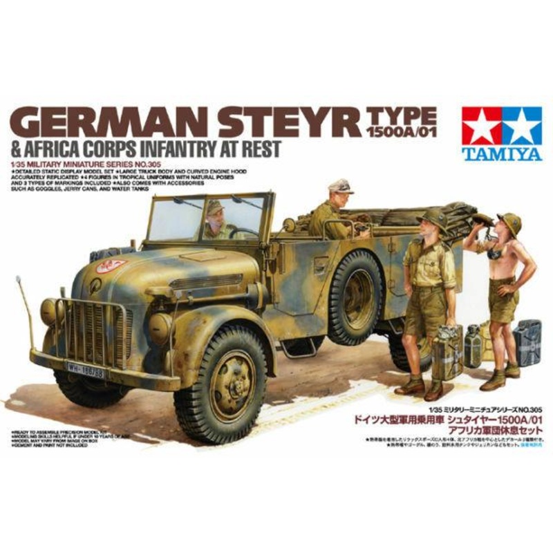Tamiya 1/35 scale Steyr 1500A/01 & Africa Korps