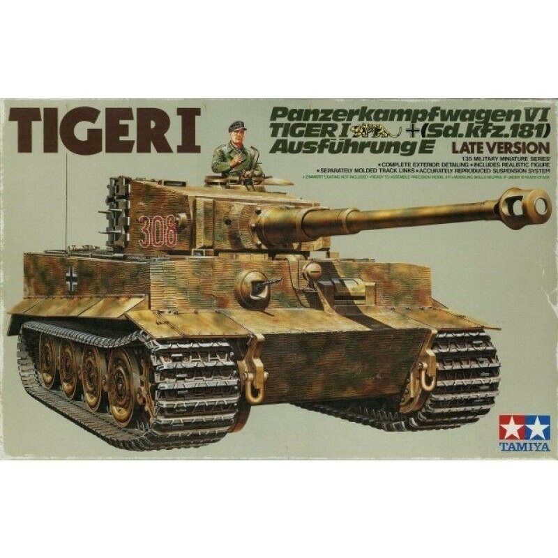 Tamiya 1/35 scale WW2 German Tiger I Late Version tank