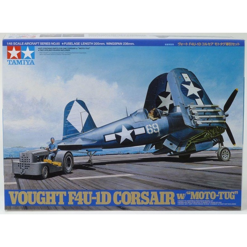 TAMIYA 1/48 AIRCRAFT VOUGHT F4U-1D CORSAIR WITH MOTO TUG