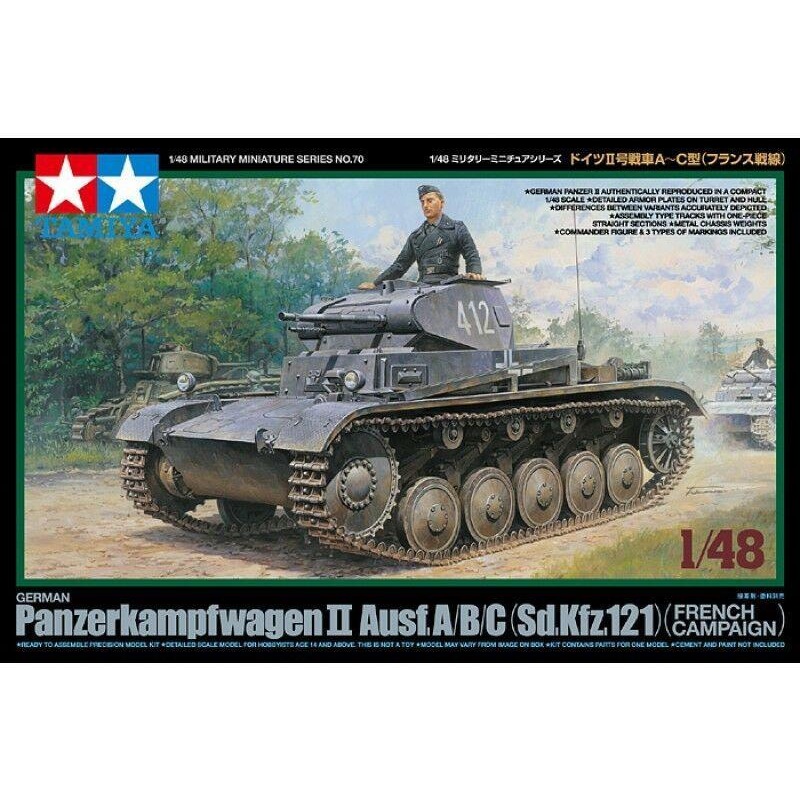 Tamiya 1/48 scale Panzer III A/B/C French Campaign