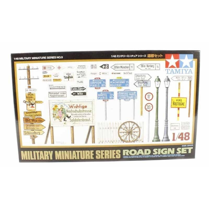 Tamiya 1/48 scale Road Sign Set