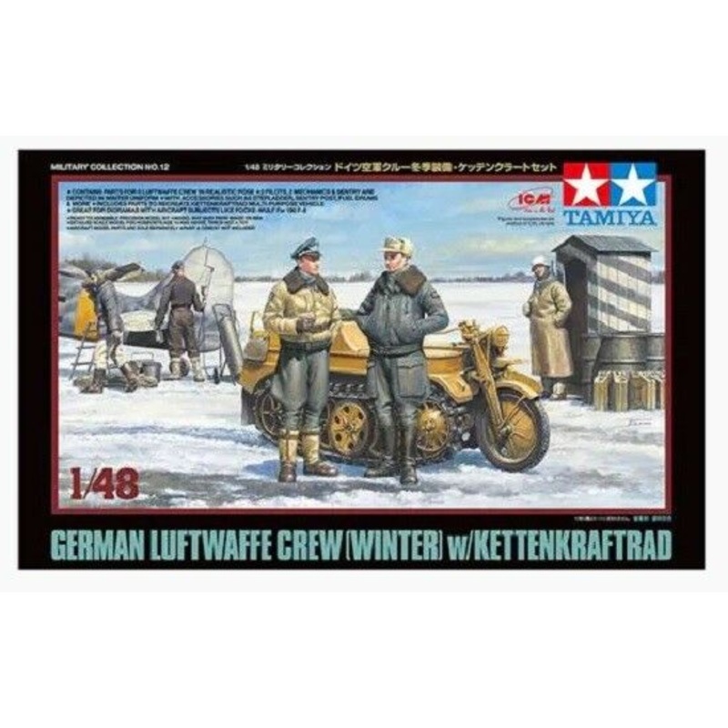 Tamiya 1/48 scale WW2 Luftwaffe & Kettenkraftrad Set