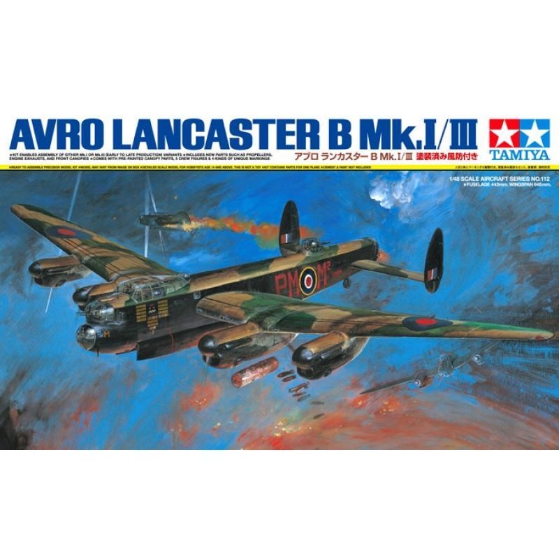 TAMIYA 1/48 WW2 RAF AIRCRAFT LANCASTER B MK I/III Bomber