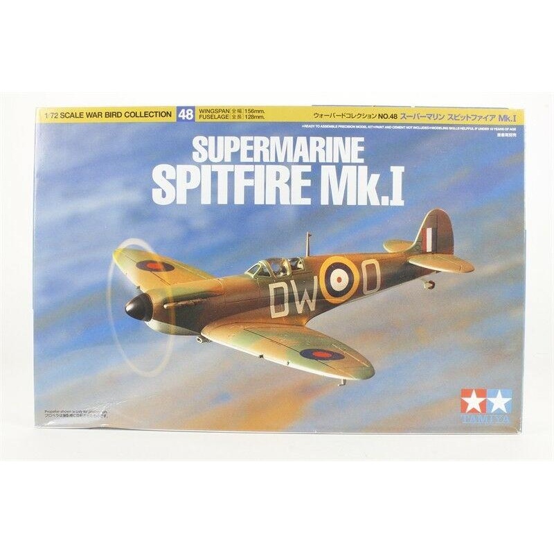TAMIYA 1/72 AIRCRAFT SUPERMARINE SPITFIRE MK1