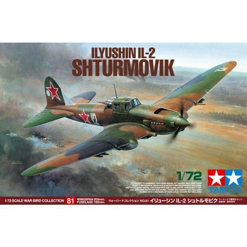 TAMIYA 1/72 WW2 SOVIET AIRCRAFT IL-2