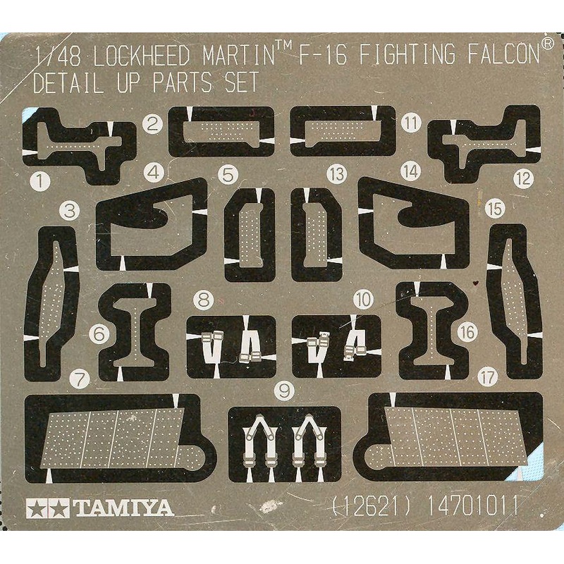 Tamiya 12621 Model Kit Photo Cut-Out Set F 16c