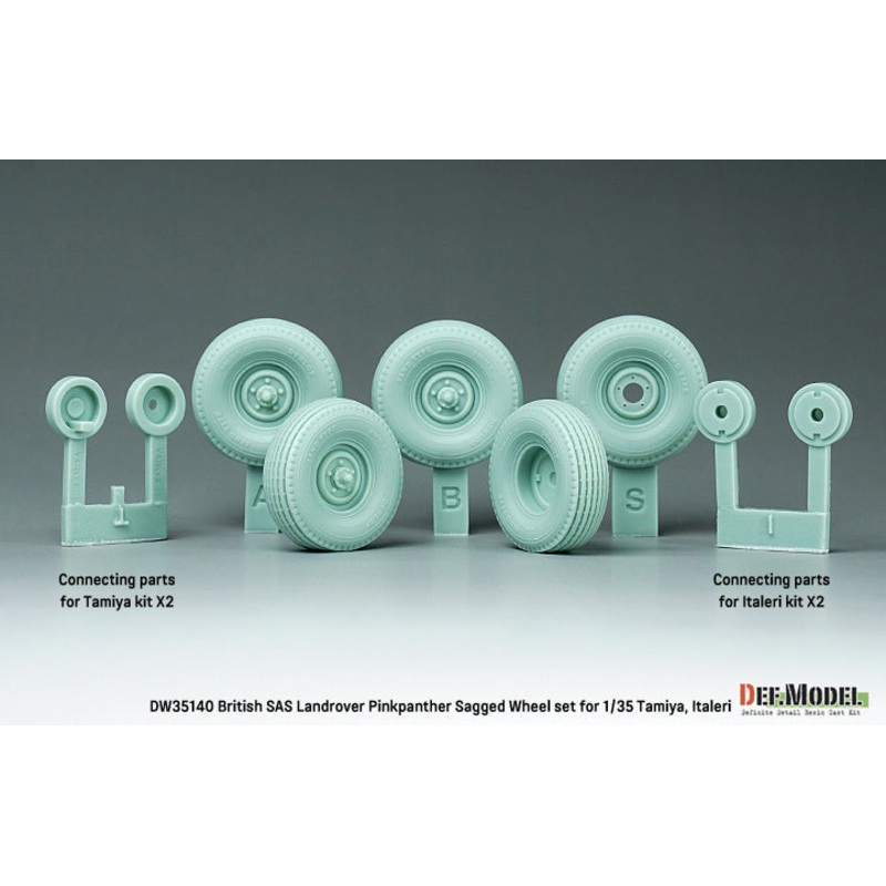DEF models1/35 scale British SAS Landrover Pinkpanther wheel set (for Tamiya/italeri 1/35)