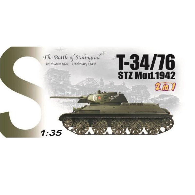 Dragon 1/35 WW2 Russian T-34/76 STZ MOD 1942
