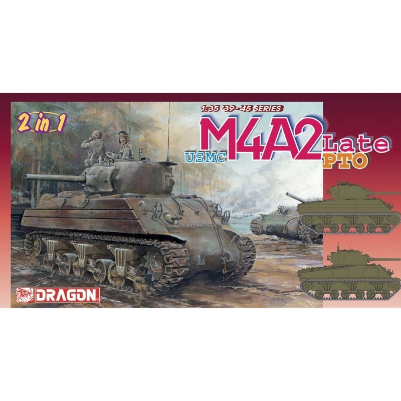 Dragon 1/35 WW2 Sherman US MARINES M4A2(W) PTO