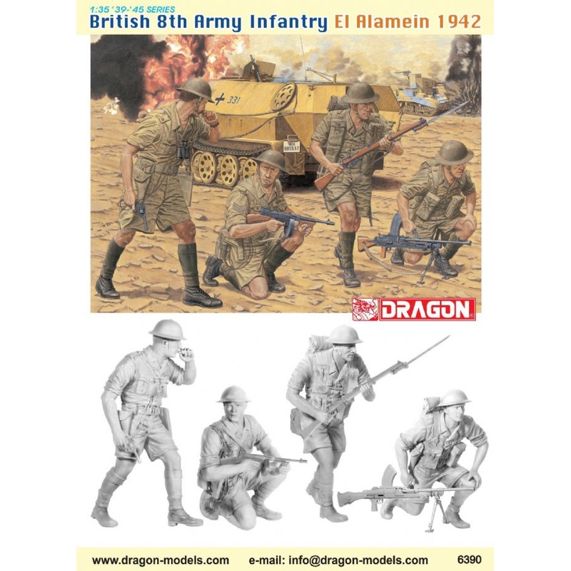 DRAGON WW2 1/35 BRITISH 8TH ARMY INFANTRY EL ALAMEIN